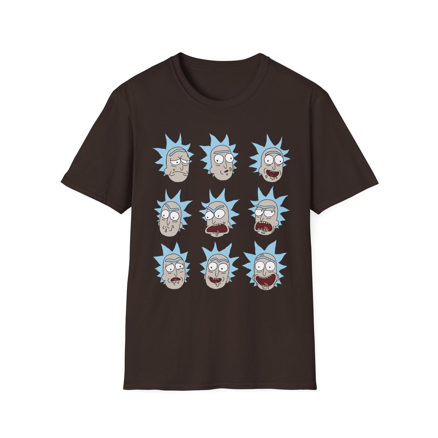 Rick and Morty Unisex Softstyle T-Shirt - Fun Cartoon Design for Fans