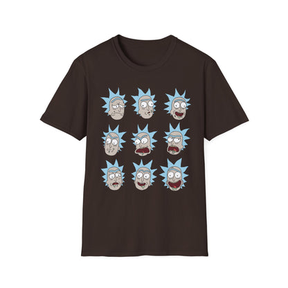 Rick and Morty Unisex Softstyle T-Shirt - Fun Cartoon Design for Fans