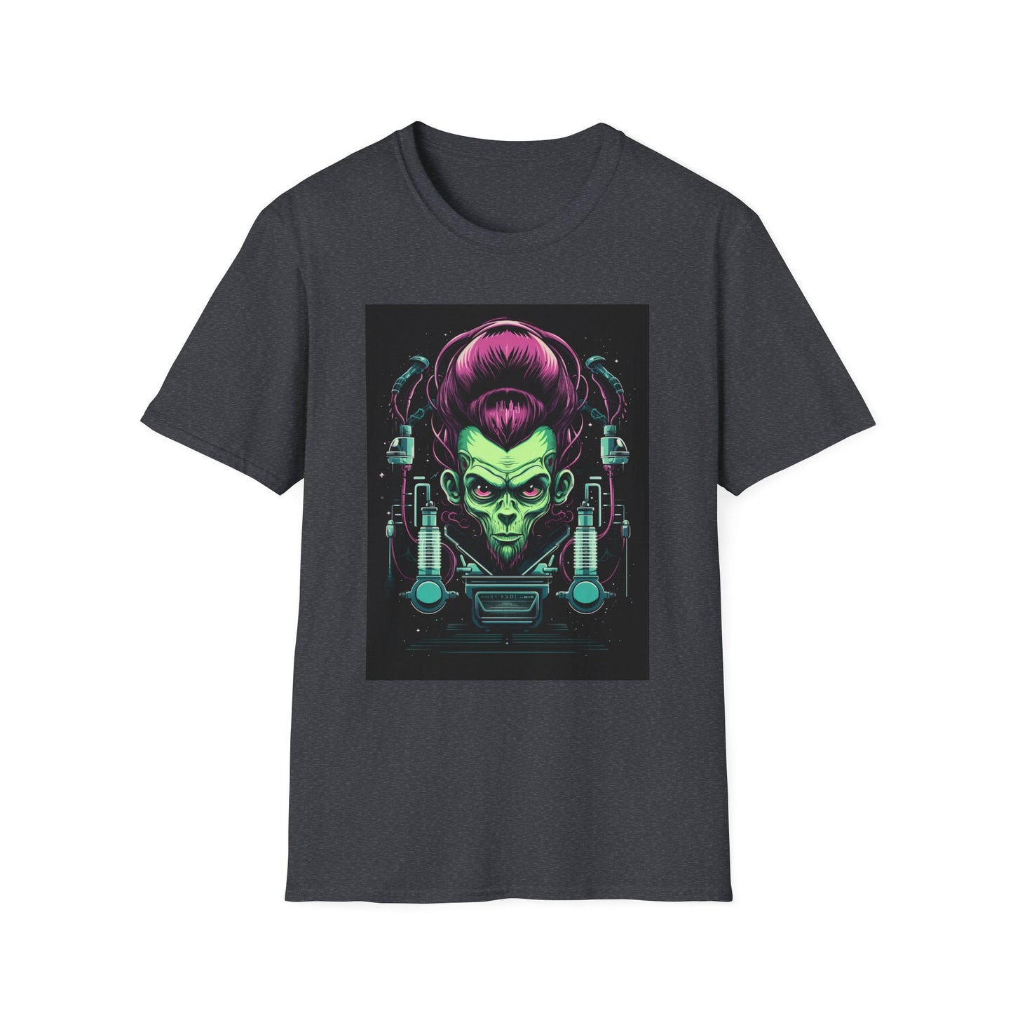 Cosmic Sci-Fi Graphic T-Shirt - Unisex Softstyle