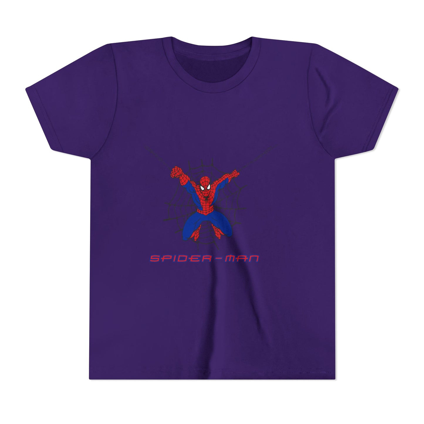 Spider-Man Youth Short Sleeve Tee - Fun Graphic Tee for Kids, Superhero Shirt, Birthday Gift, Comic Theme Apparel, Playtime Wear