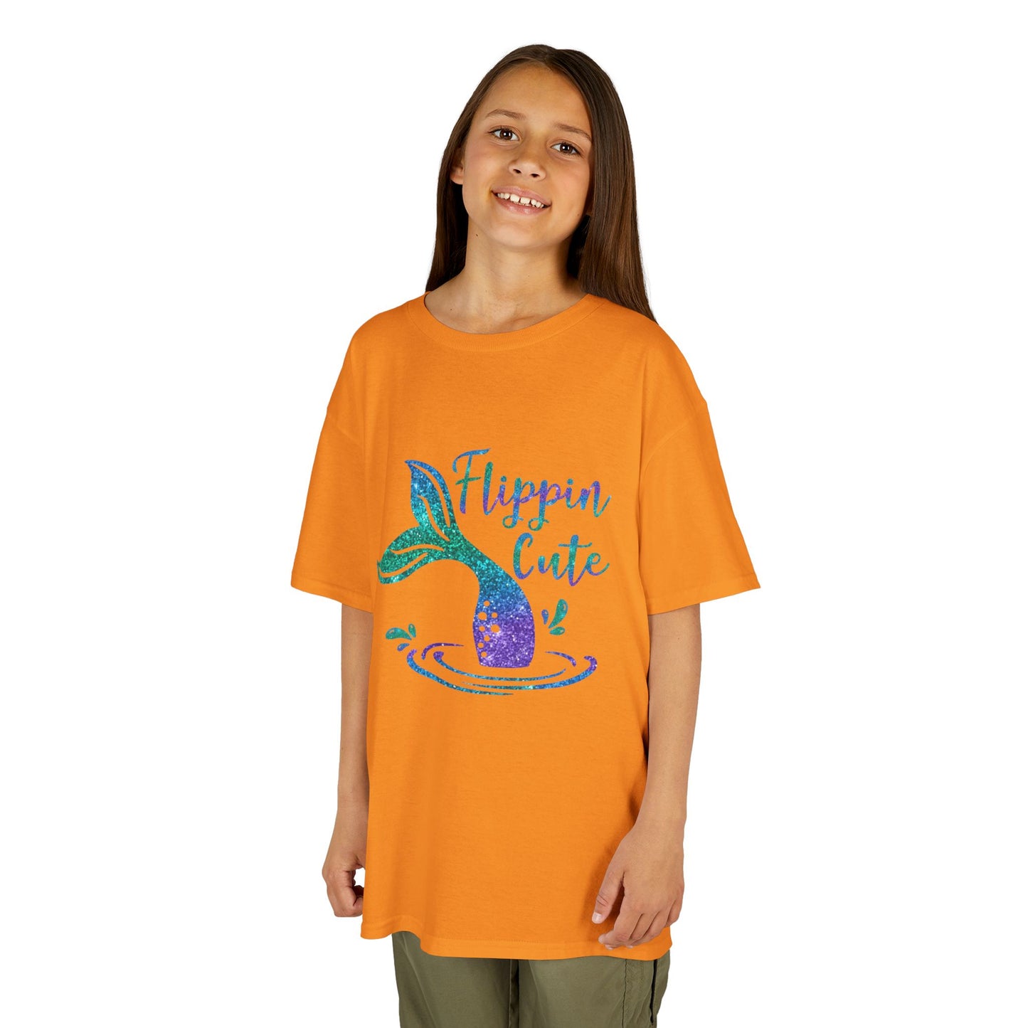 Flippin Cute Kids Tee - Colorful Whale Design for Fun-loving Children