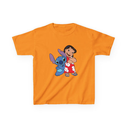Kids Hawaiian Style T-Shirt with Stitch and Lilo