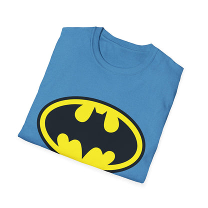 Batman Logo Unisex Softstyle T-Shirt | Fun Graphic Tee for Fans | Perfect Gift for Birthdays, Comic Con, Halloween