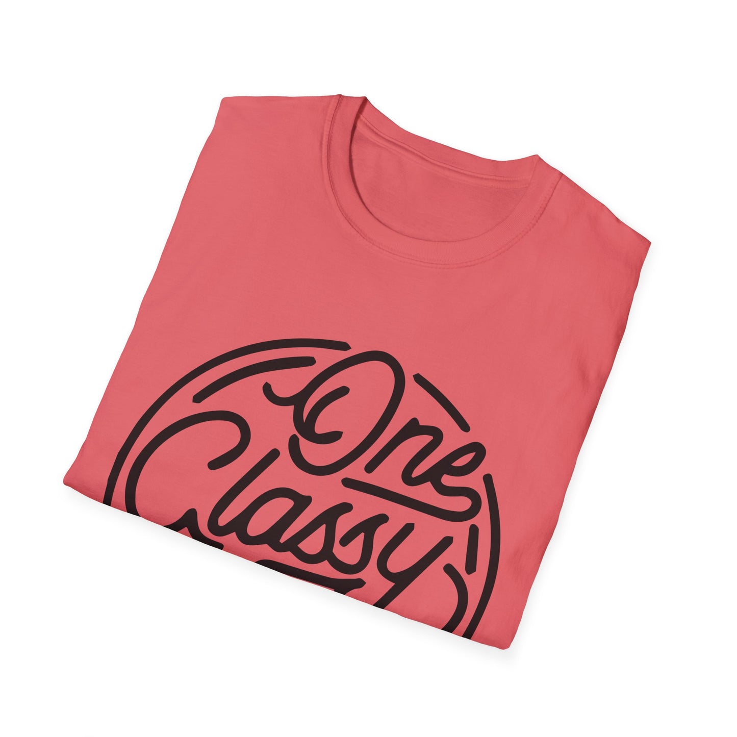 One Classy Bitch Unisex Softstyle T-Shirt - Chic and Playful Statement Tee