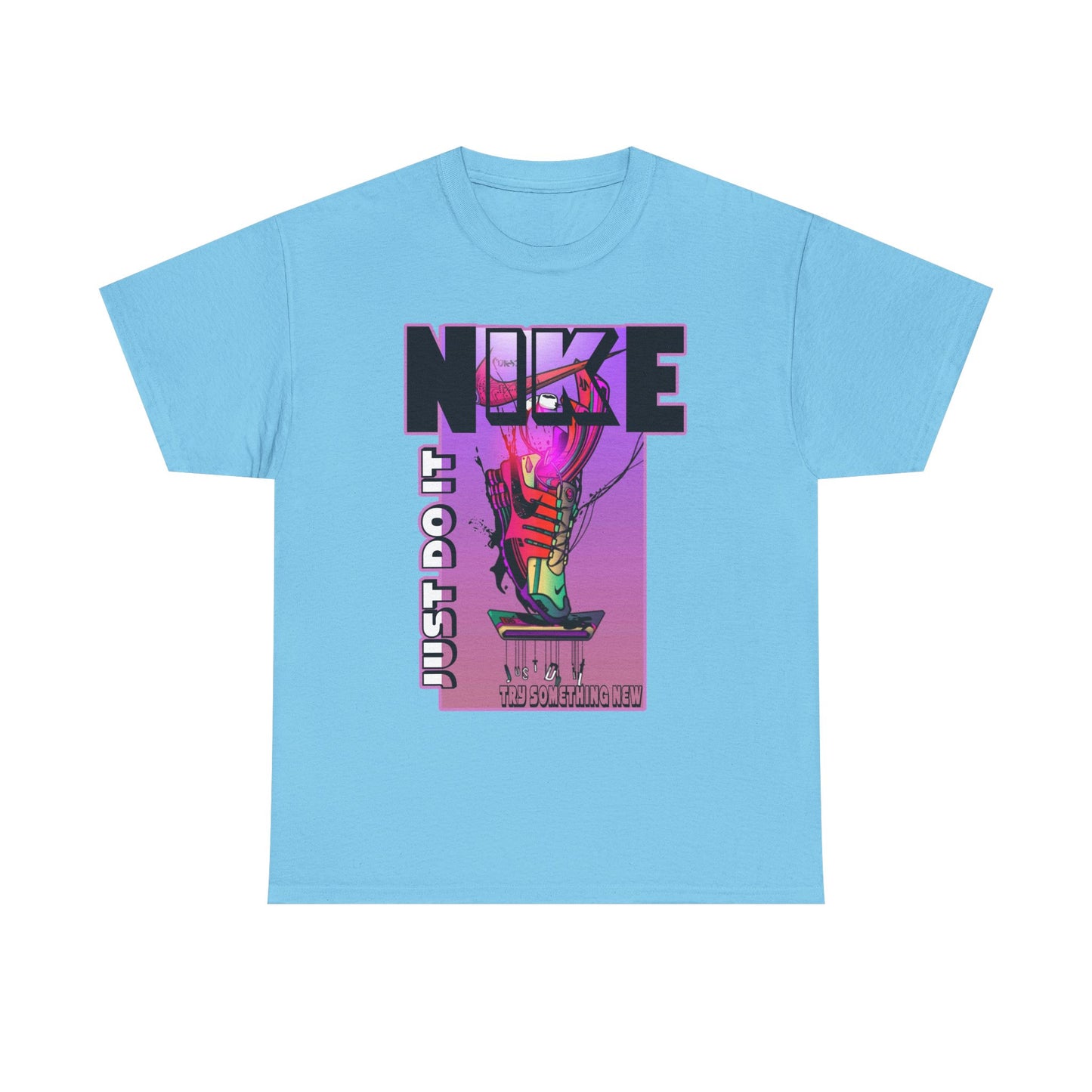 Vintage-Style Nike Unisex Heavy Cotton Tee - Just Do It Graphic Shirt