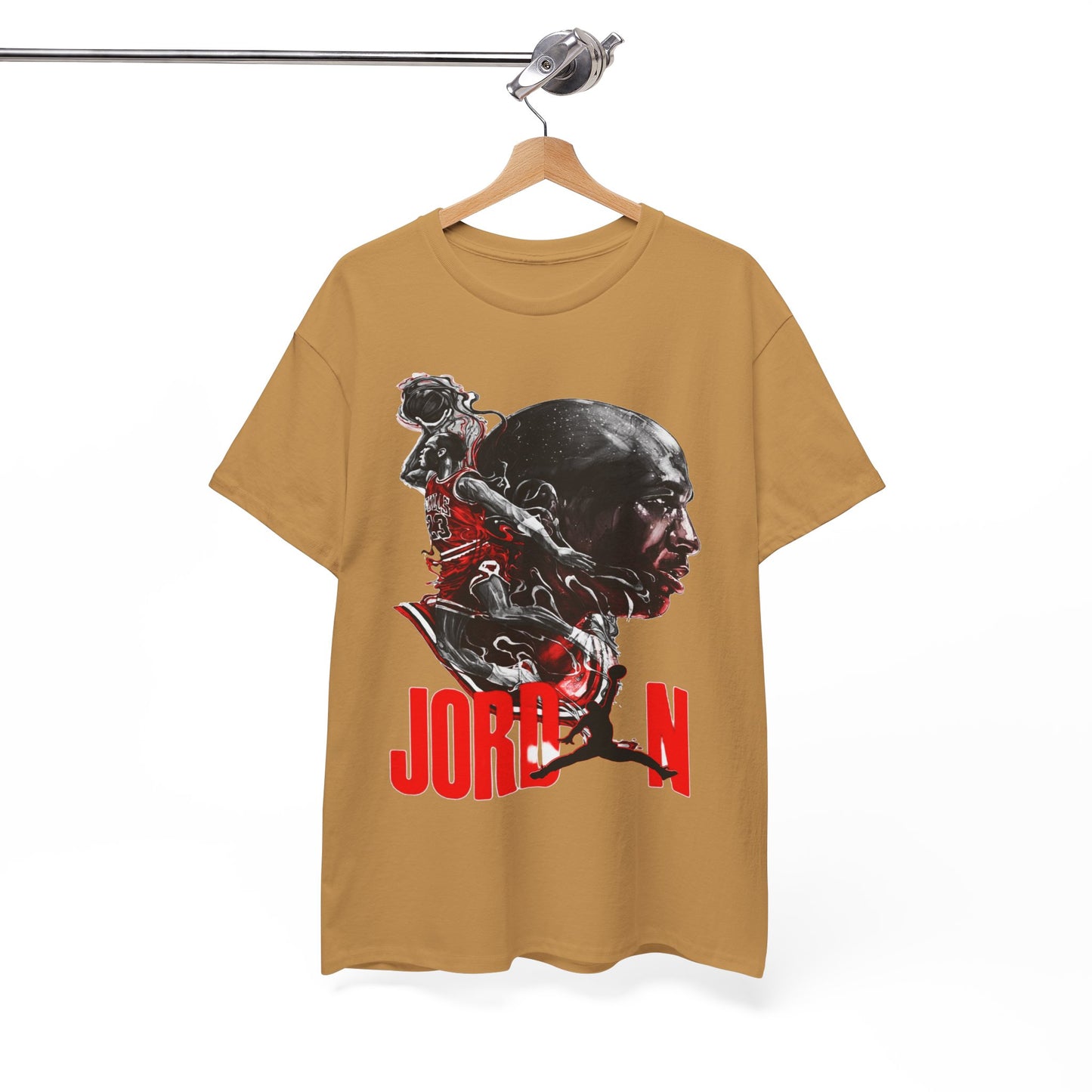 Jordan Inspired Unisex Heavy Cotton Tee - Retro Style Graphic Shirt