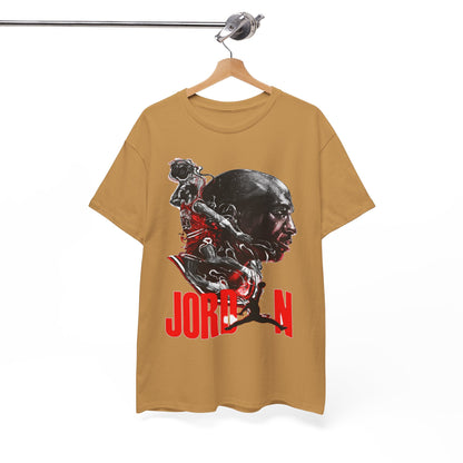 Jordan Inspired Unisex Heavy Cotton Tee - Retro Style Graphic Shirt