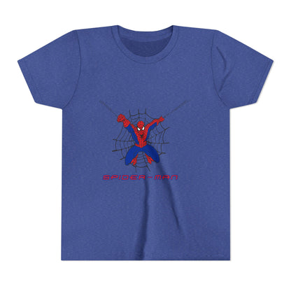 Spider-Man Youth Short Sleeve Tee - Fun Graphic Tee for Kids, Superhero Shirt, Birthday Gift, Comic Theme Apparel, Playtime Wear
