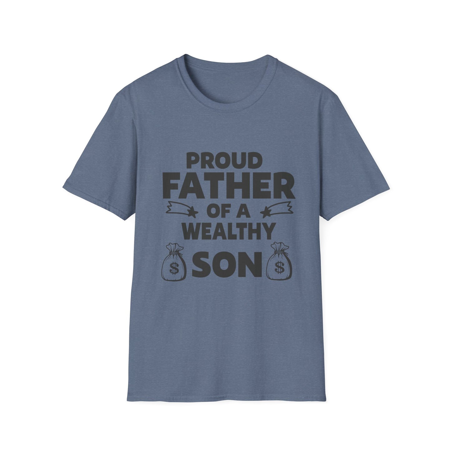 Proud Father T-Shirt - Unisex Softstyle Tee for Celebrating Dads