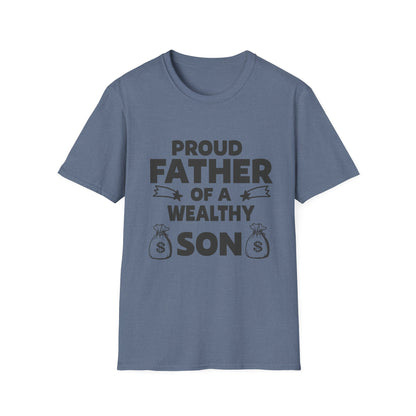 Proud Father T-Shirt - Unisex Softstyle Tee for Celebrating Dads