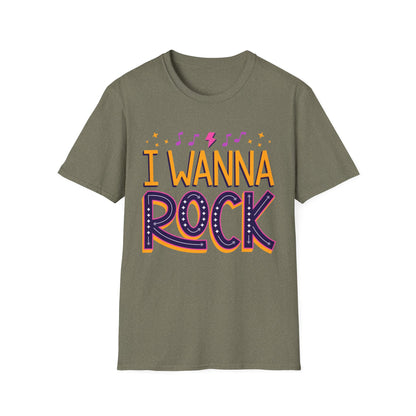 Rock the Day Unisex Softstyle T-Shirt - Music Lover Gift, Concert T-Shirt, Statement Tee, Fun Casual Wear, Rock Music Apparel