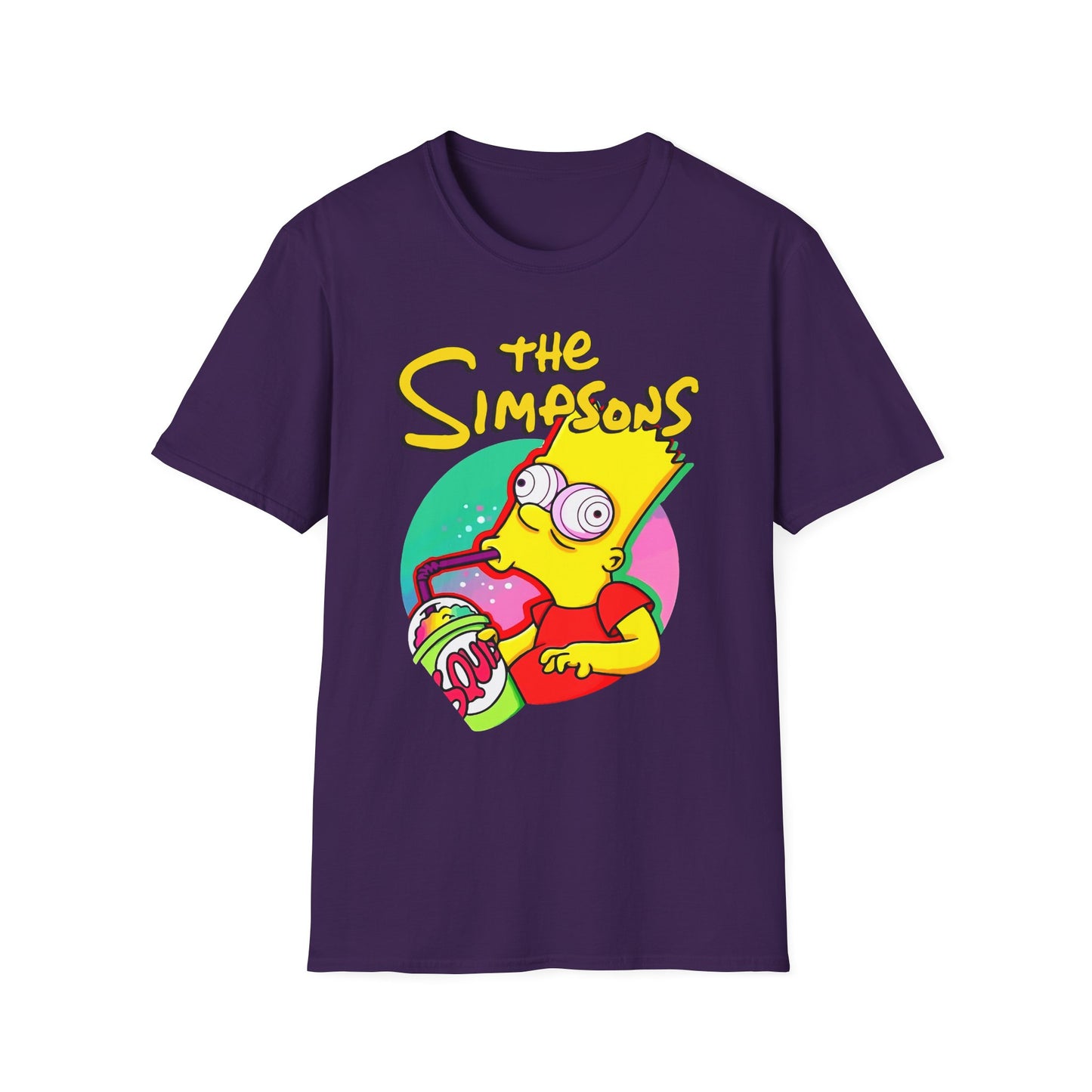 Funny Bart Simpson Unisex Softstyle T-Shirt - Retro Cartoon Tee