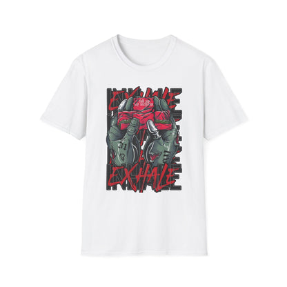 Graphic Unisex Softstyle T-Shirt - 'Exhale' Design