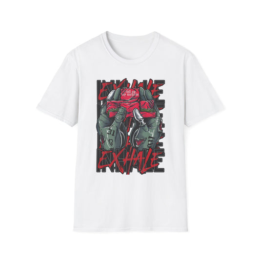 Graphic Unisex Softstyle T-Shirt - 'Exhale' Design