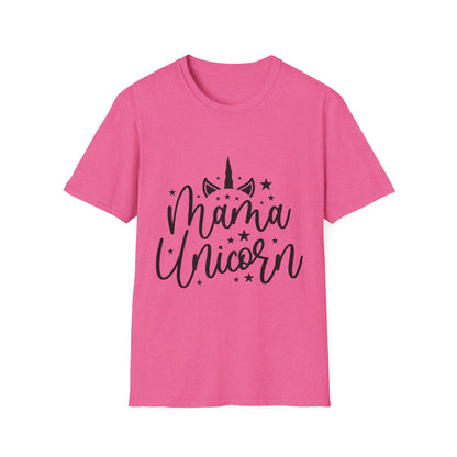 Mama Unicorn Unisex Softstyle T-Shirt - Fun & Stylish Gift for Moms
