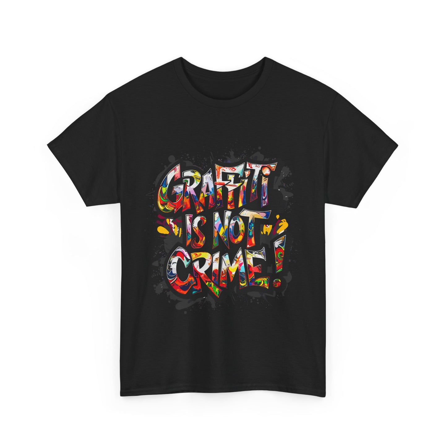 Craft is Not a Crime Unisex Heavy Cotton Tee, Graffiti Art Shirt, Streetwear, Gift for Artists, Art Lover's Top, Trendy Graphic Tee