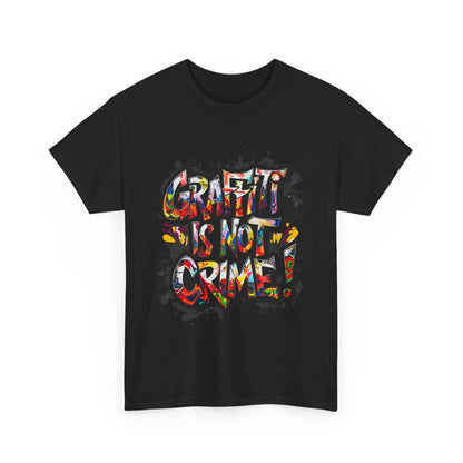 Craft is Not a Crime Unisex Heavy Cotton Tee, Graffiti Art Shirt, Streetwear, Gift for Artists, Art Lover's Top, Trendy Graphic Tee