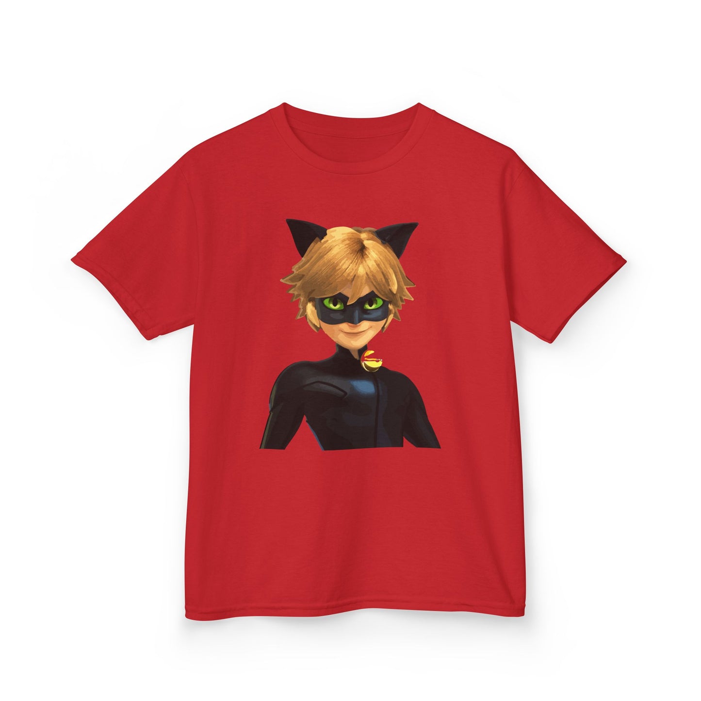 Kids Cat Superhero Tee, Cartoon Shirt, Children's Birthday Gift, Fun Playwear, Gift for Kids, Cat Lover Gift