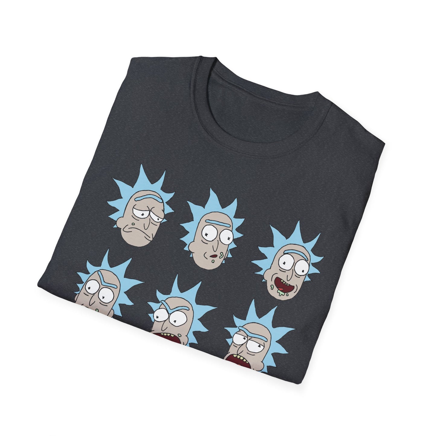 Rick and Morty Unisex Softstyle T-Shirt - Fun Cartoon Design for Fans