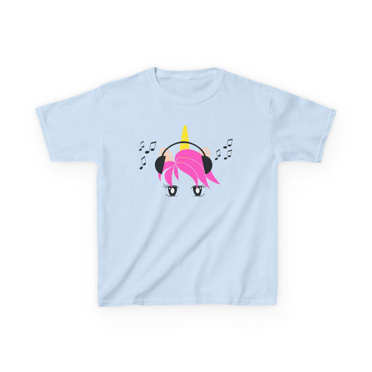 Colorful Unicorn Kids Tee, Cute Graphic Shirt for Children, Music Lover Apparel, Gift for Birthdays, Fun Party Favor