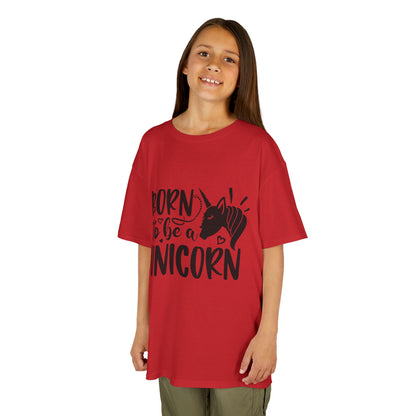 Kids Unicorn T-Shirt - "Born to Be a Unicorn" - Fun Cotton Tee for Boys & Girls