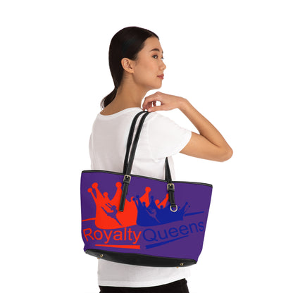 Royalty Queens PU Leather Shoulder Bag - Stylish Tote, Everyday Purse, Gift for Her, Fashion Accessory, Queen Vibes