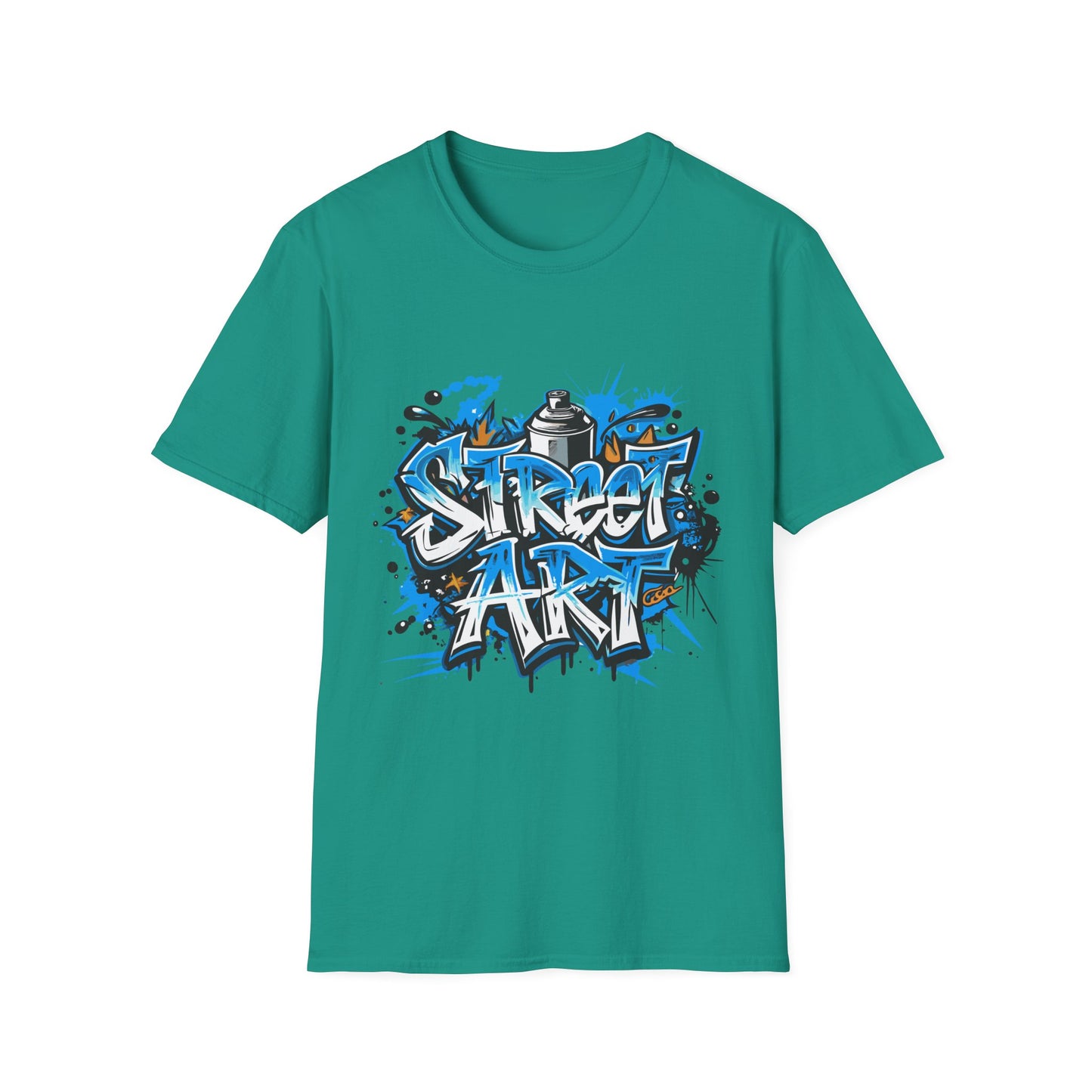 Street Art T-Shirt | Unisex Softstyle Tee, Graffiti Shirt, Urban Vibe Apparel, Casual Streetwear, Gift for Art Lovers