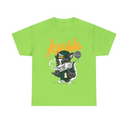 Kush Vibe Unisex Heavy Cotton Tee - Trendy Streetwear Graphic T-Shirt
