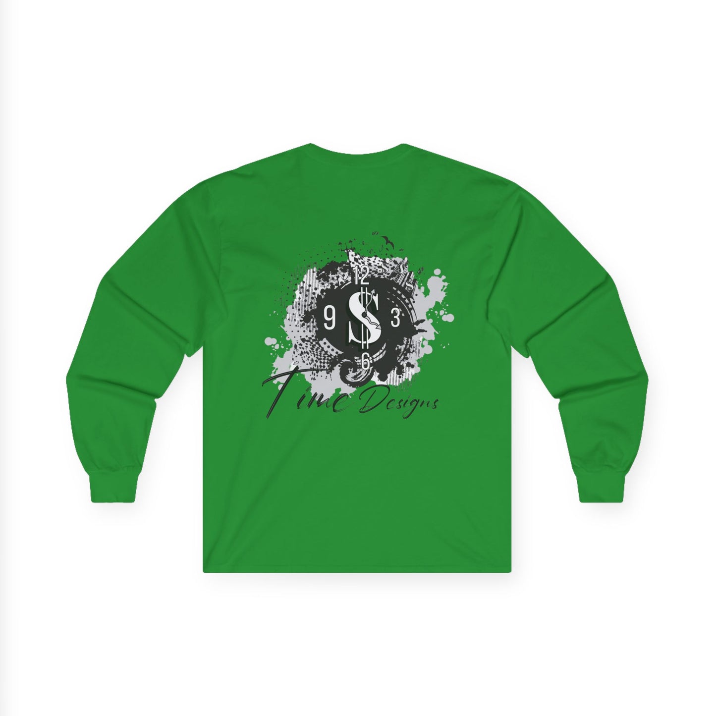 Artistic Unisex Long Sleeve Tee with Unique Design