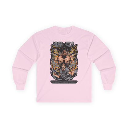 Attack on Titan Anime Long Sleeve Tee — Eren Titan Graphic Shirt