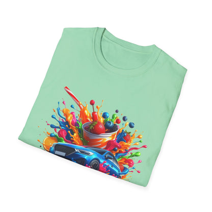Colorful Drip Art Unisex Softstyle T-Shirt