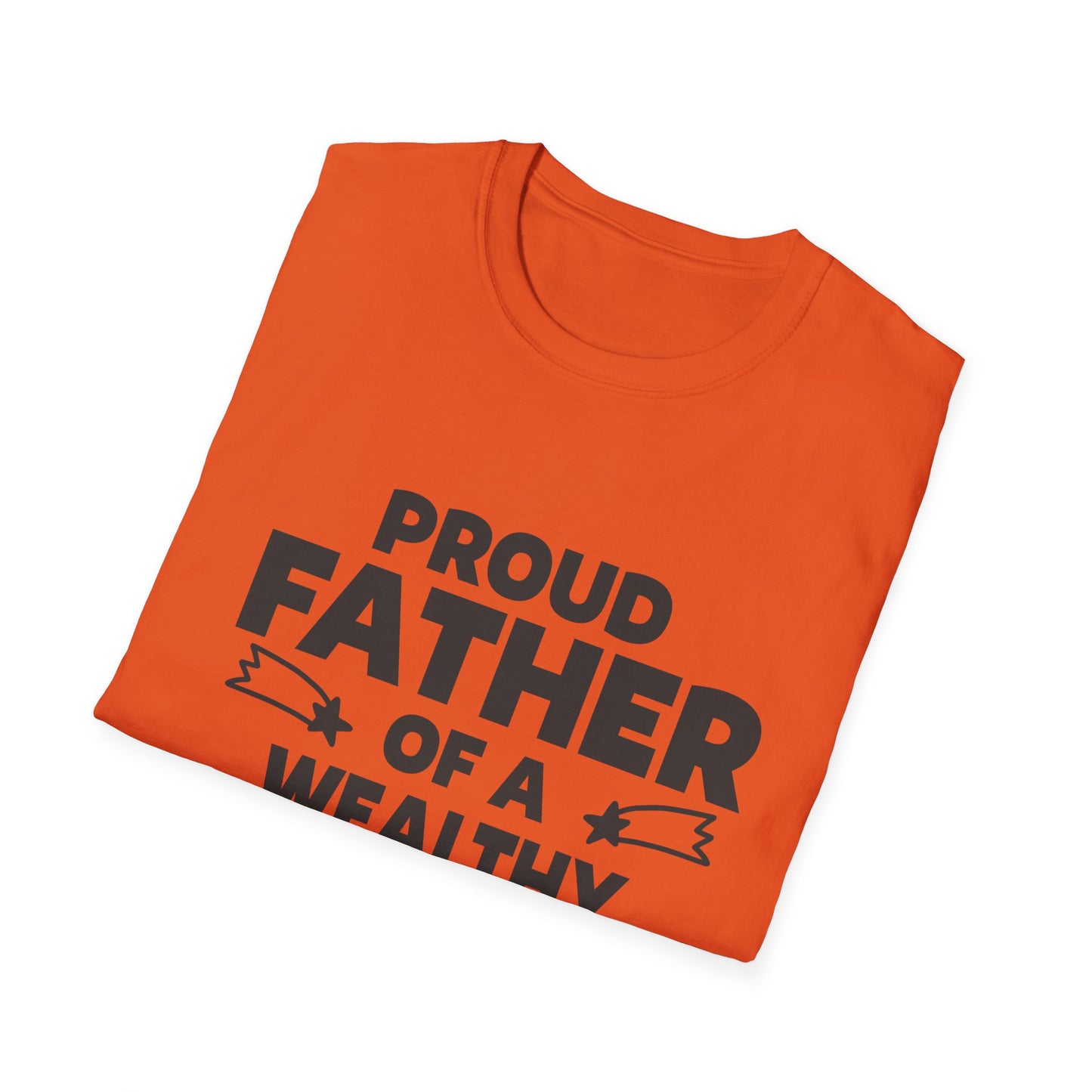 Proud Father T-Shirt - Unisex Softstyle Tee for Celebrating Dads