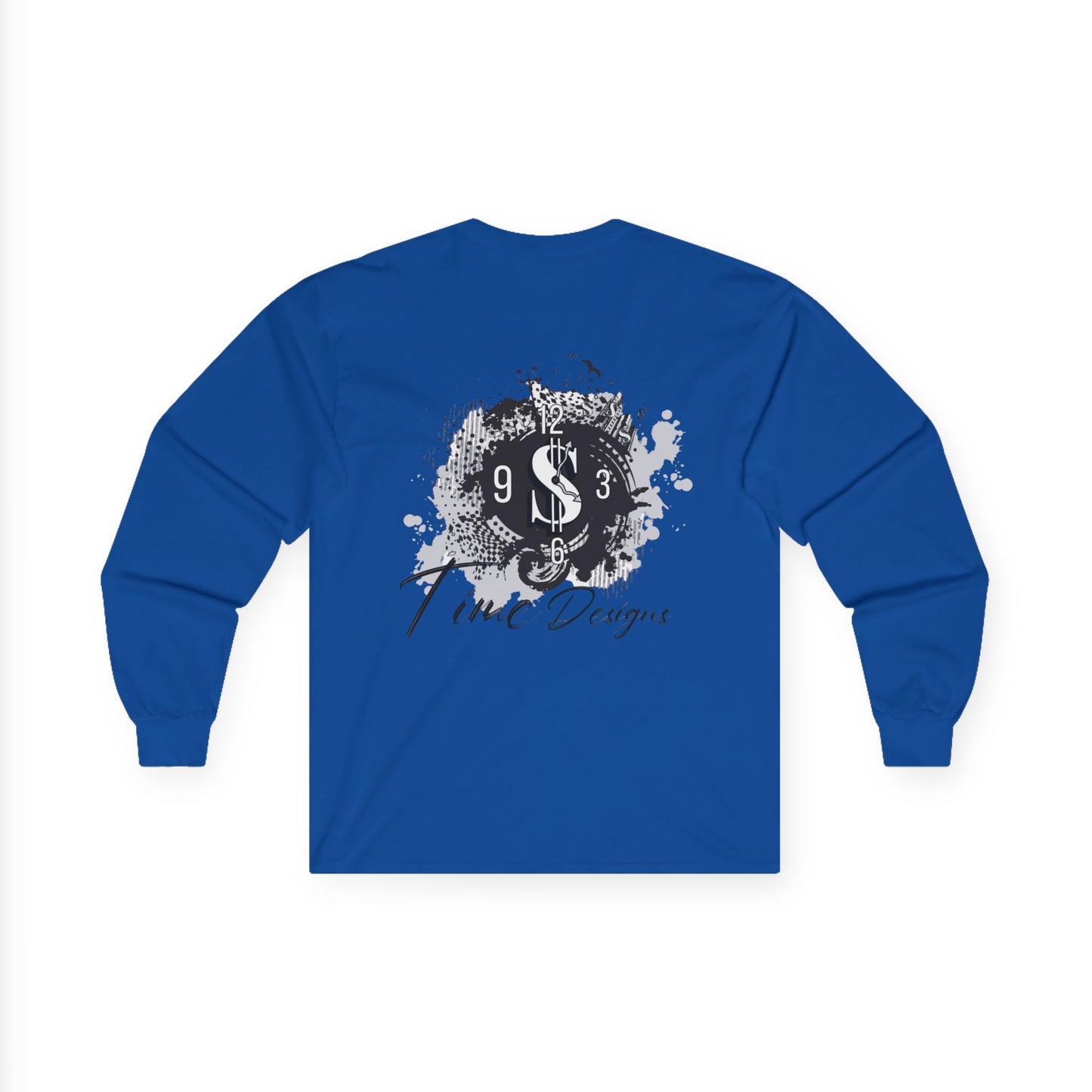 Artistic Unisex Long Sleeve Tee with Unique Design