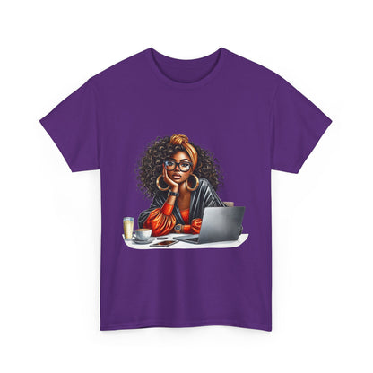 Creative Work From Home Unisex Heavy Cotton Tee