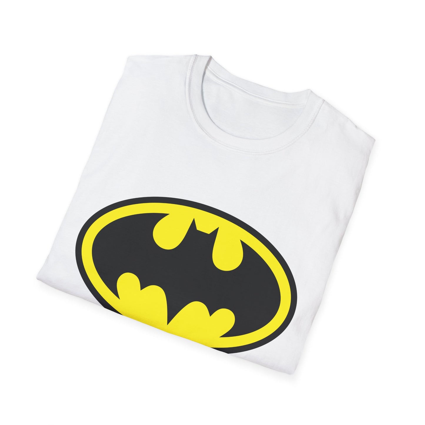 Batman Logo Unisex Softstyle T-Shirt | Fun Graphic Tee for Fans | Perfect Gift for Birthdays, Comic Con, Halloween