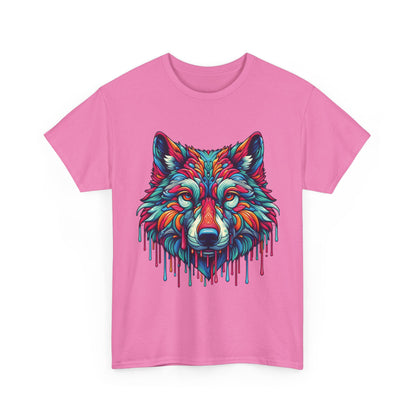 Colorful Wolf Face T-Shirt
