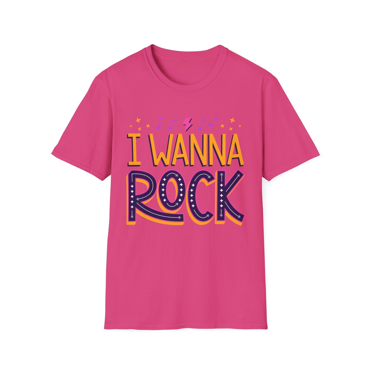 Rock the Day Unisex Softstyle T-Shirt - Music Lover Gift, Concert T-Shirt, Statement Tee, Fun Casual Wear, Rock Music Apparel