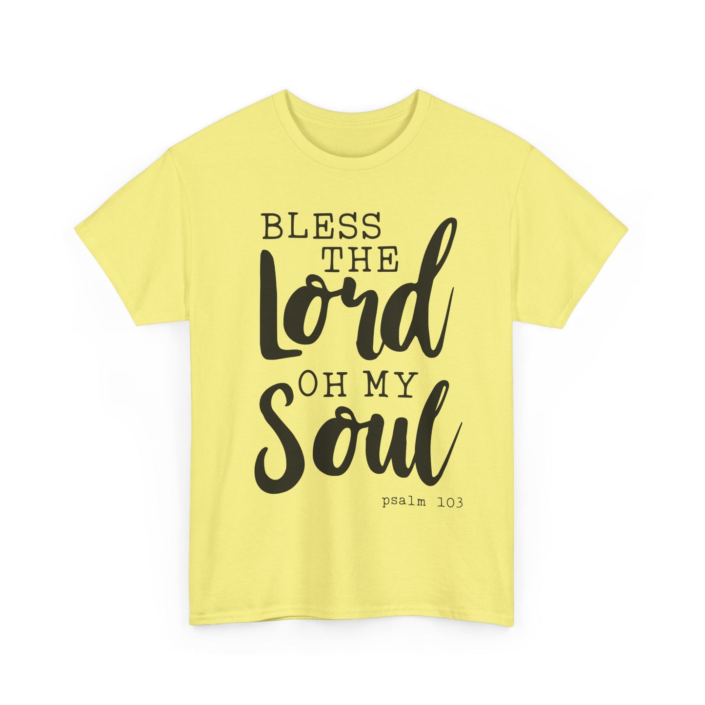 Bless the Lord Unisex Heavy Cotton Tee - Inspirational Christian Shirt