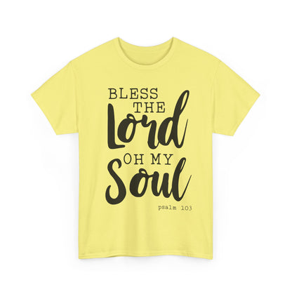 Bless the Lord Unisex Heavy Cotton Tee - Inspirational Christian Shirt