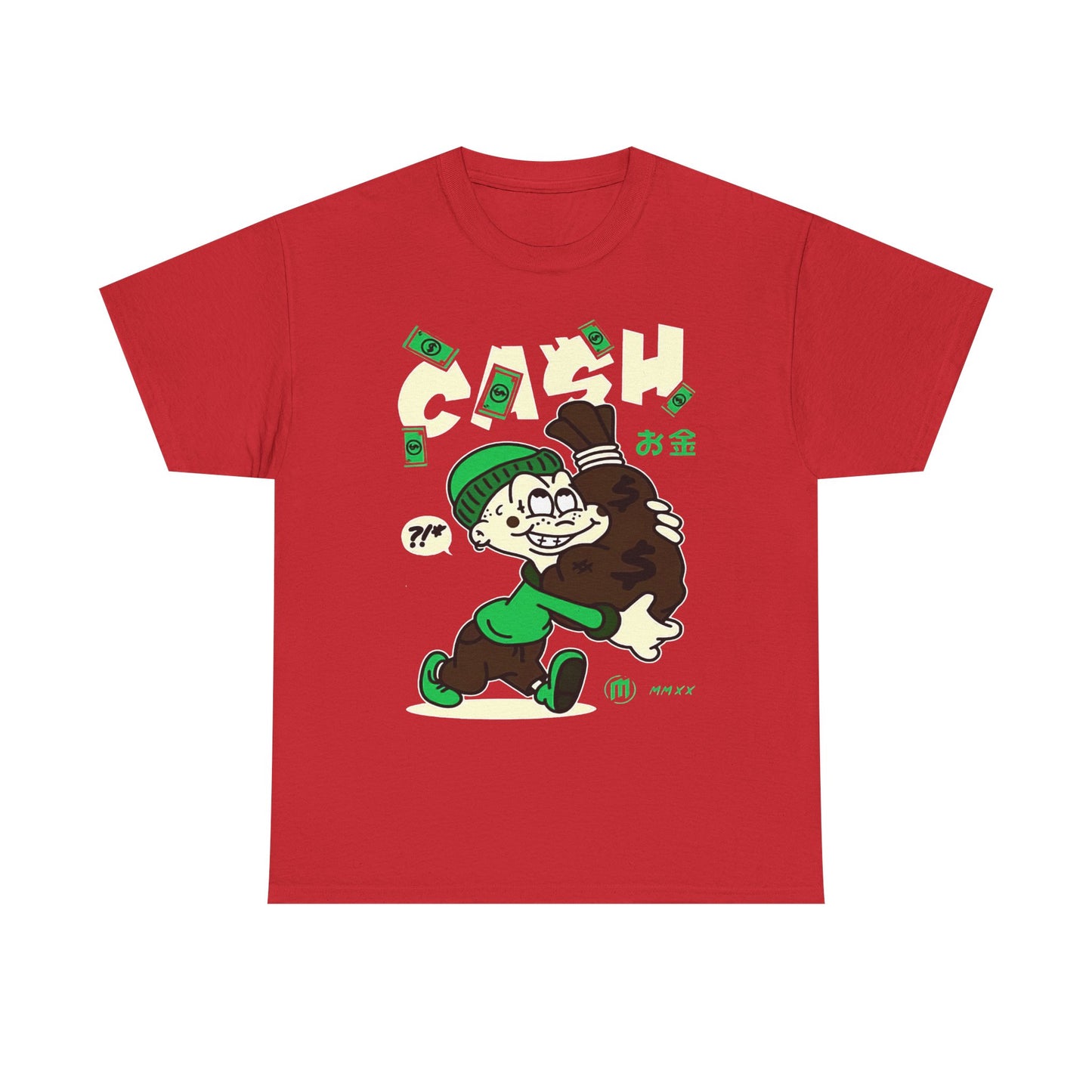 Cash Cartoon Unisex Heavy Cotton Tee - Streetwear Vibe
