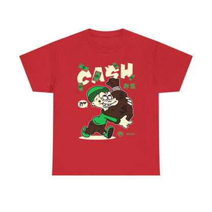 Cash Cartoon Unisex Heavy Cotton Tee - Streetwear Vibe