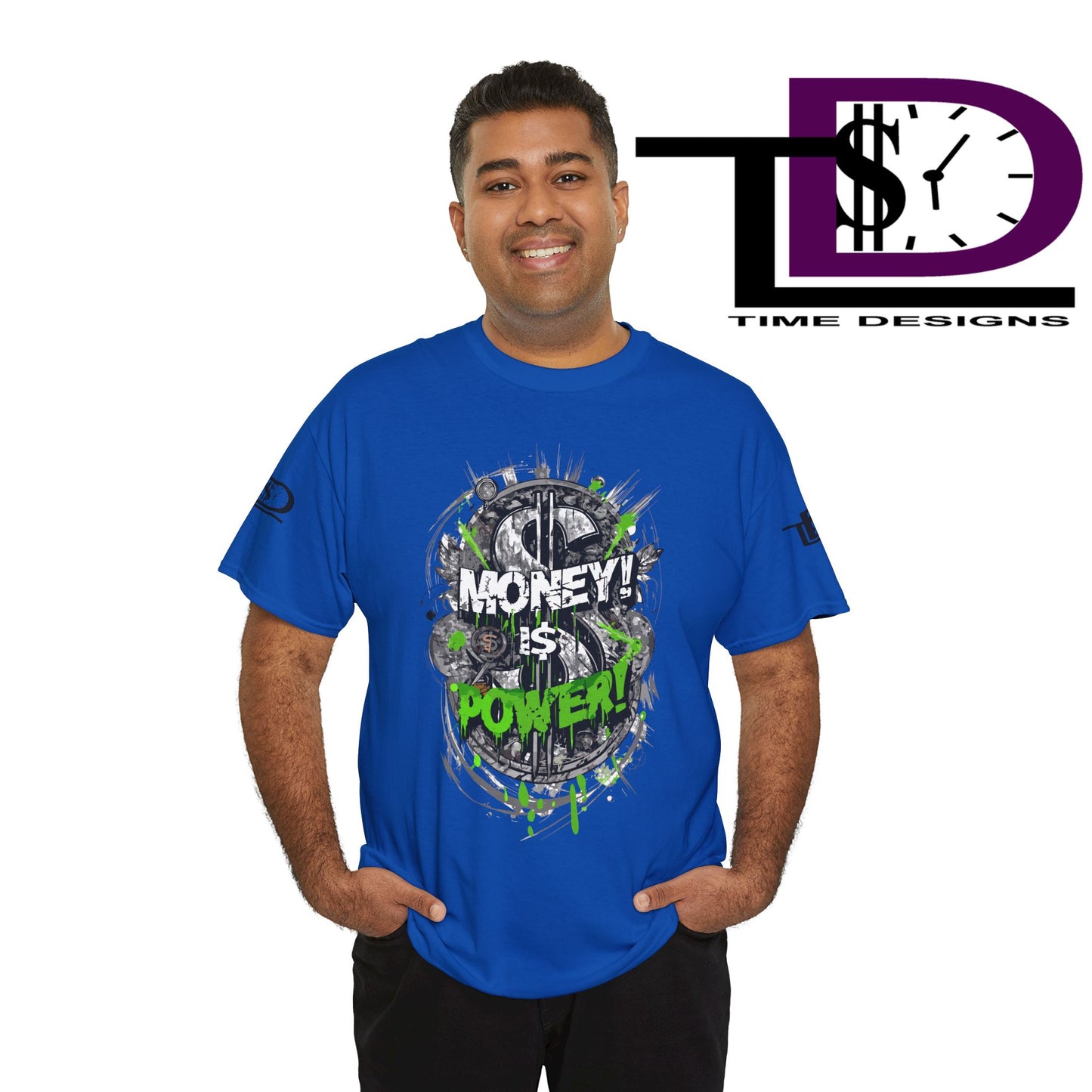 Money Power Unisex Heavy Cotton Tee | Statement Shirt, Motivational Apparel, Gift for Him, Streetwear, Casual T-Shirt