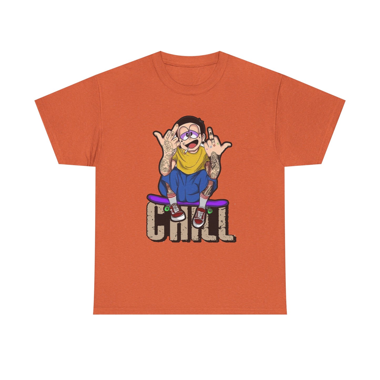 Chill Vibes Unisex Heavy Cotton Tee – Perfect for Relaxed Days