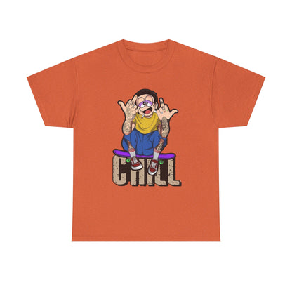 Chill Vibes Unisex Heavy Cotton Tee – Perfect for Relaxed Days