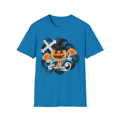 Halloween Pumpkin Graphic Tee, Unisex T-Shirt, Fall Fashion, Spooky Season Shirt, Trick or Treat Apparel, Casual Halloween Outfit