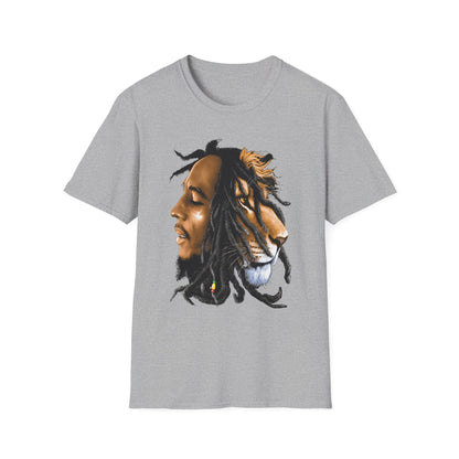 Rasta Lion Unisex Softstyle T-Shirt - Reggae Vibes Inspired Apparel