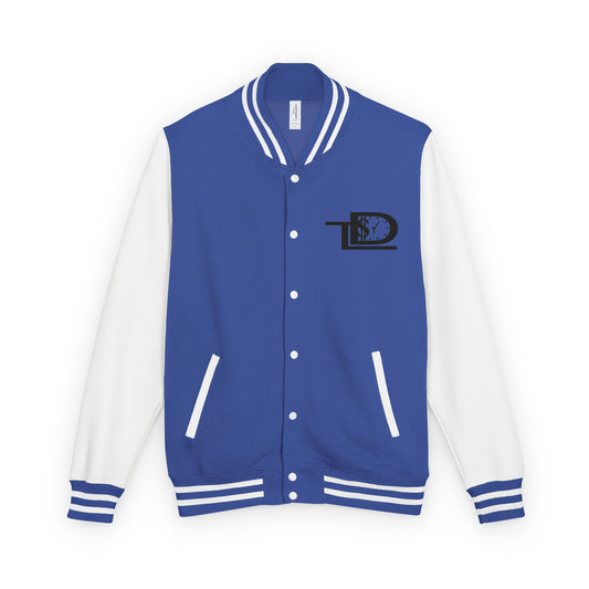 Trendy Unisex Heavyweight Letterman Jacket with Art Design