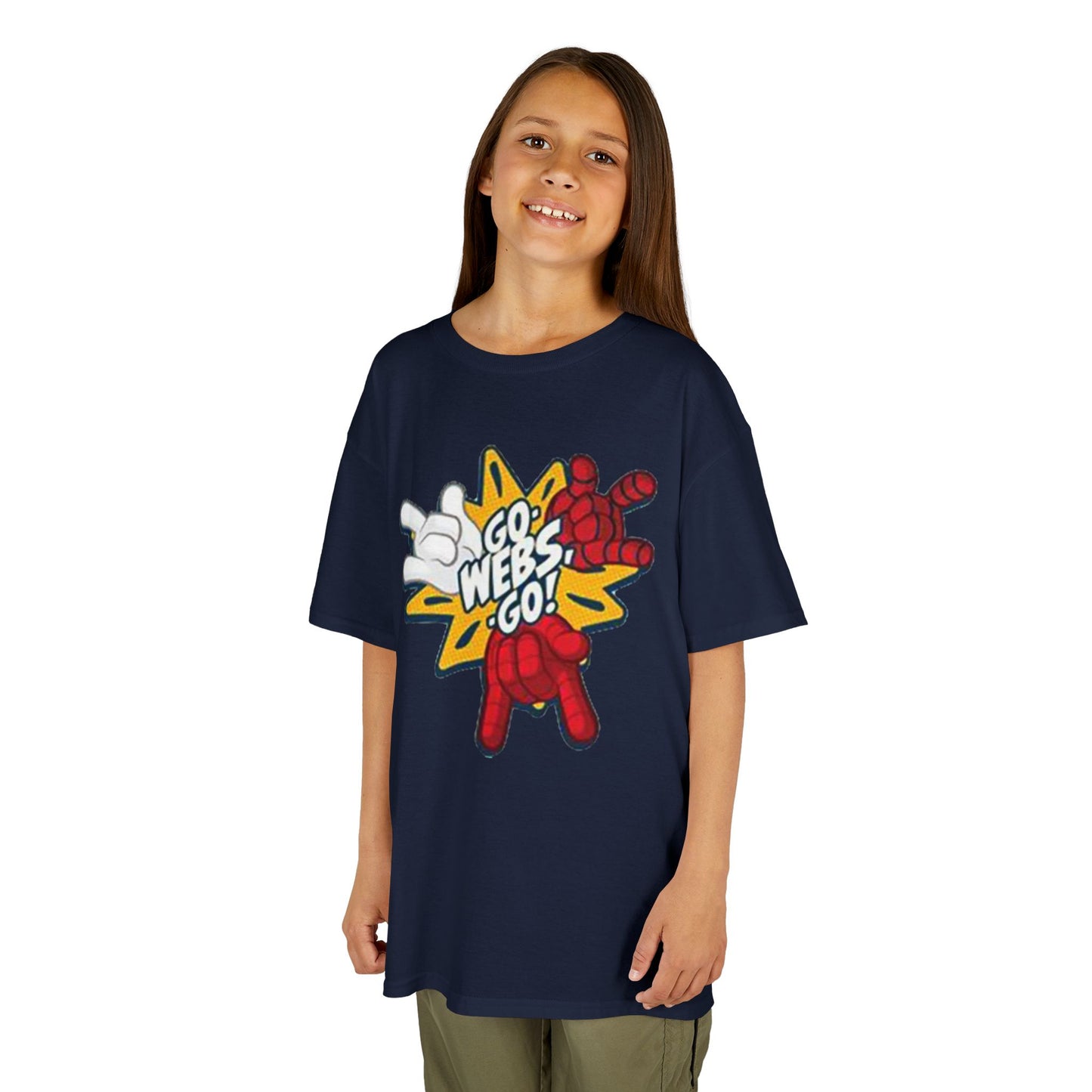 Kids Superhero Graphic Tee - Go Webs Go!
