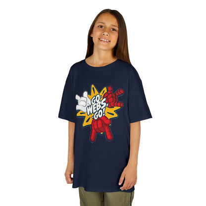 Kids Superhero Graphic Tee - Go Webs Go!