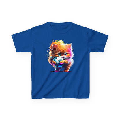 Colorful Kitten Kids Tee - Fun, Playful Cotton T-Shirt for Cat Lovers